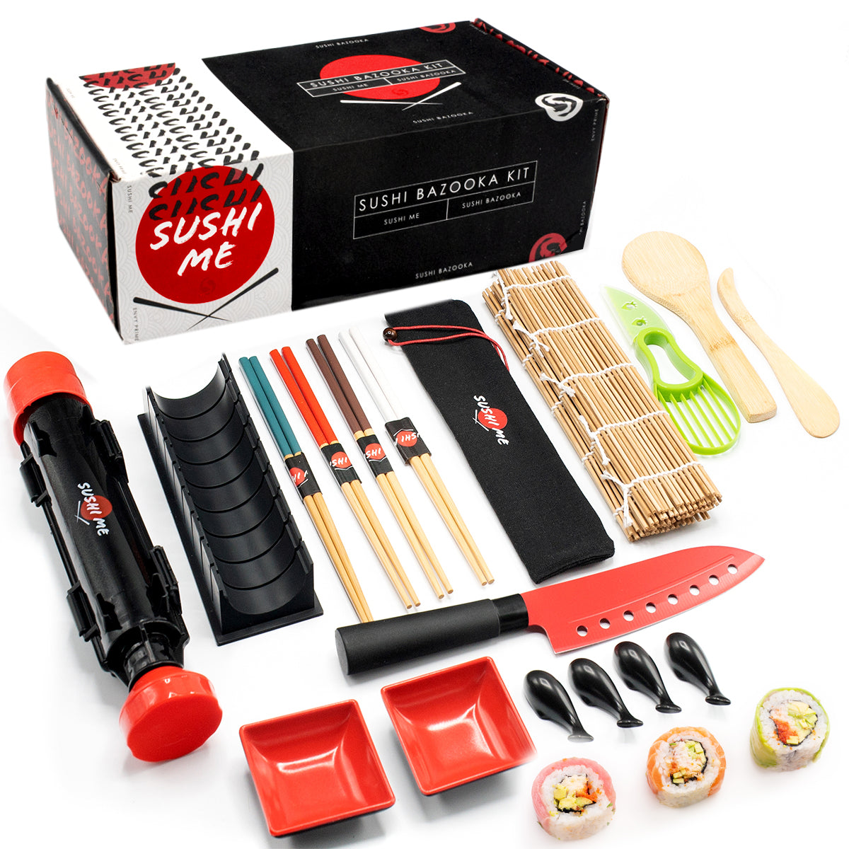 1 Set Sushi Maker Kit Bamboo Sushi Kit Sushi Making Tools for Home DIY Sushi  